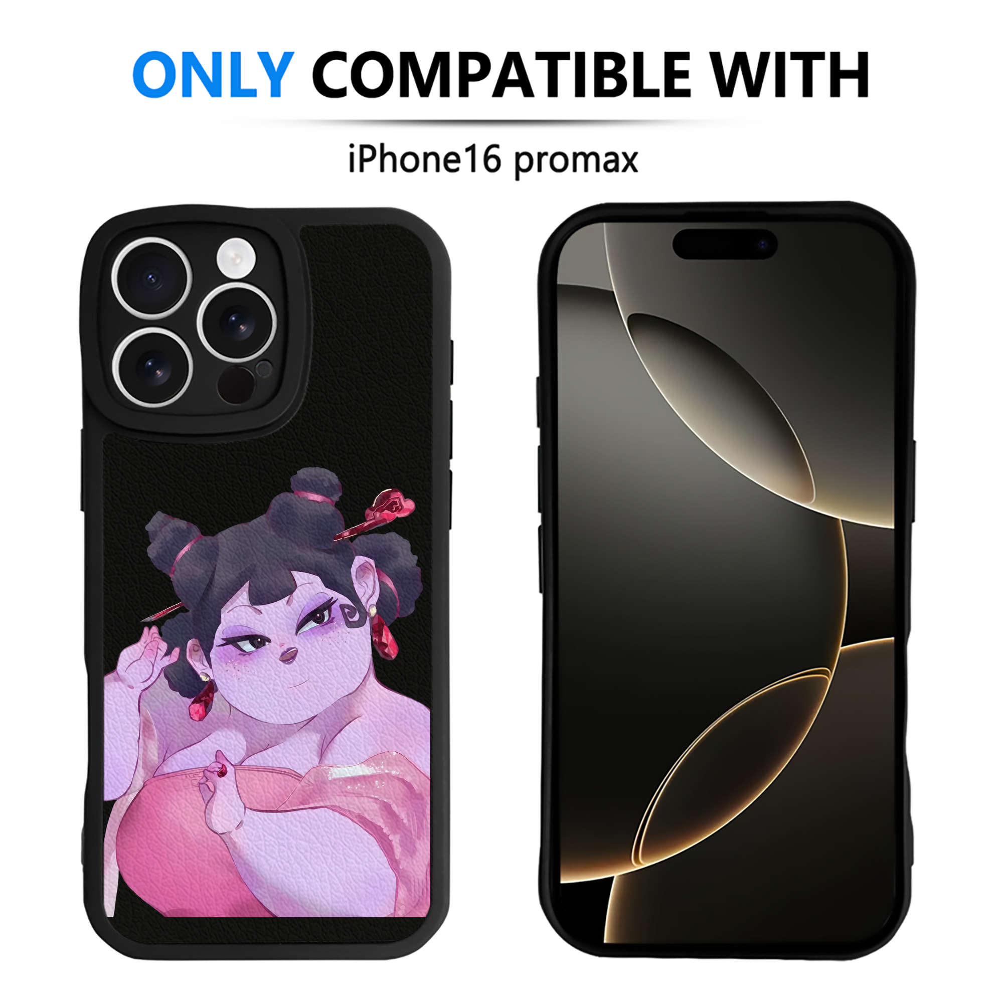 （画像用） Ne Zha 2 ナタ 魔童の大暴れ 【iPhone 16シリーズ対応】シリコンスマホケース（レザー調） 材質：シリコン